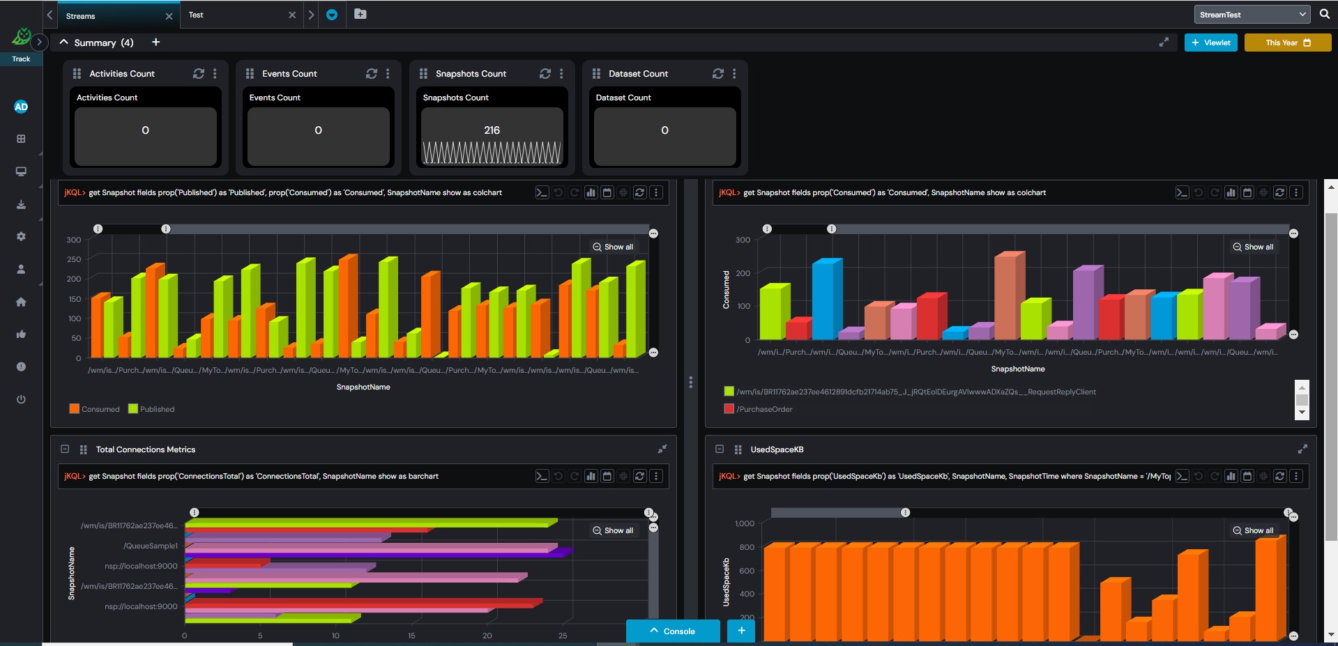 Universal Messaging Metric Streaming meshIQ