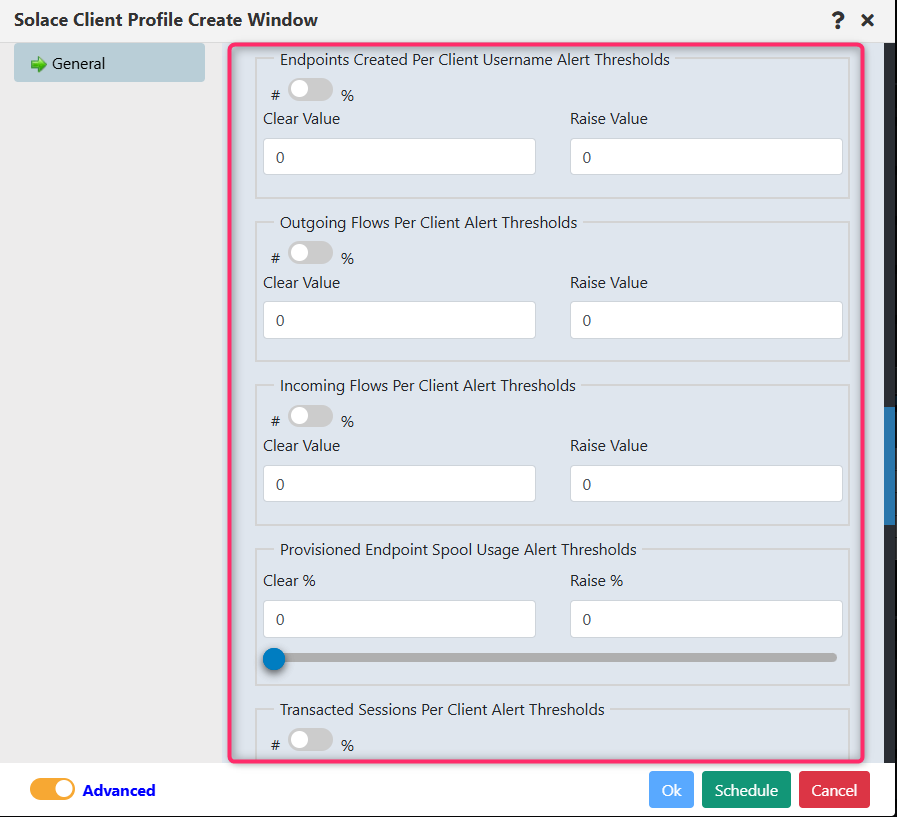 Solace Client profile advance options.png