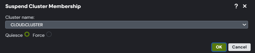 Cluster suspand dialog.png